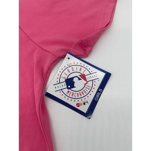 NBA Genuine Merchandise Girls T-Shirt 3/4 Buttons Down Sz L Pink NWT - Picture 6 of 10